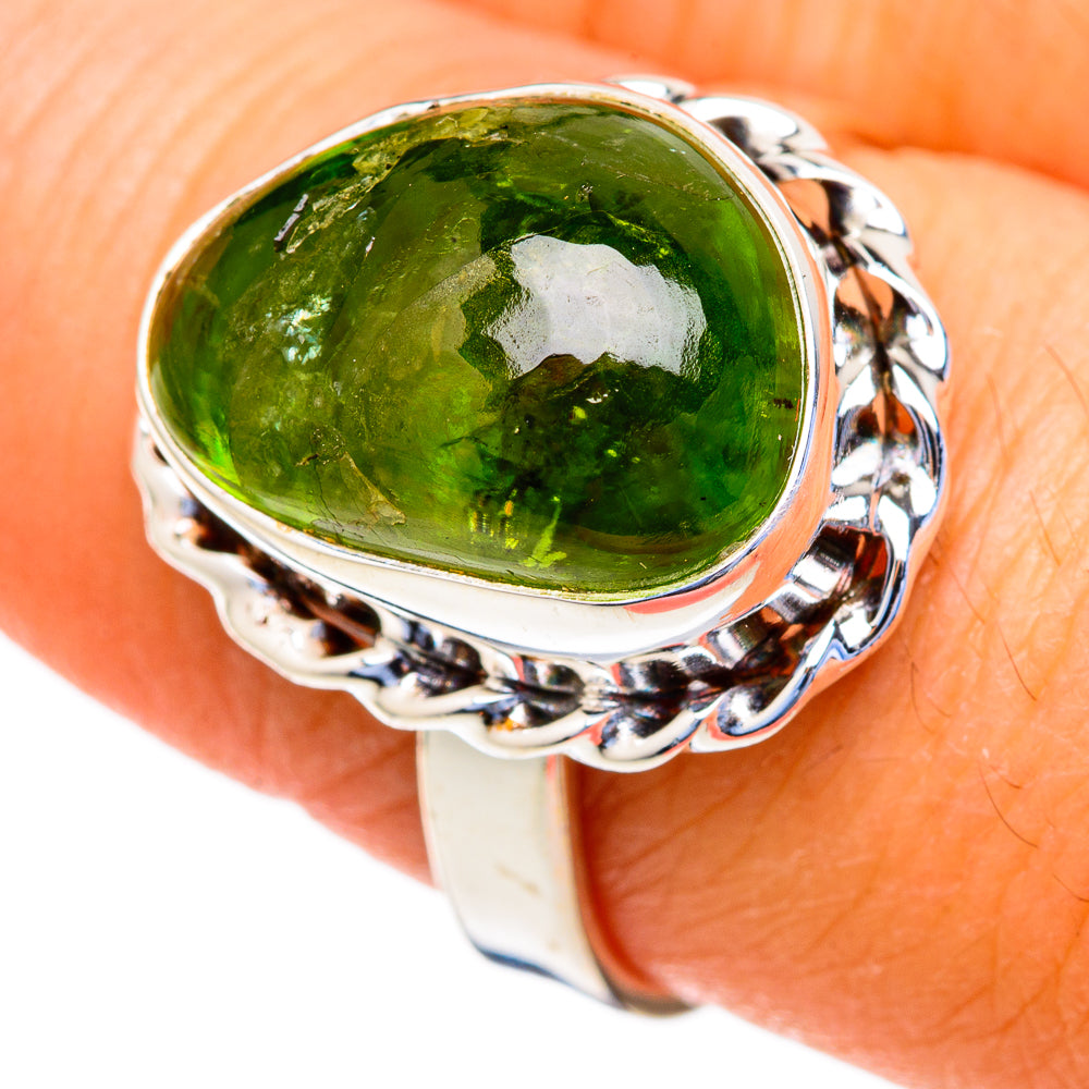 Peridot Rings handcrafted by Anasilvercos - RING103606