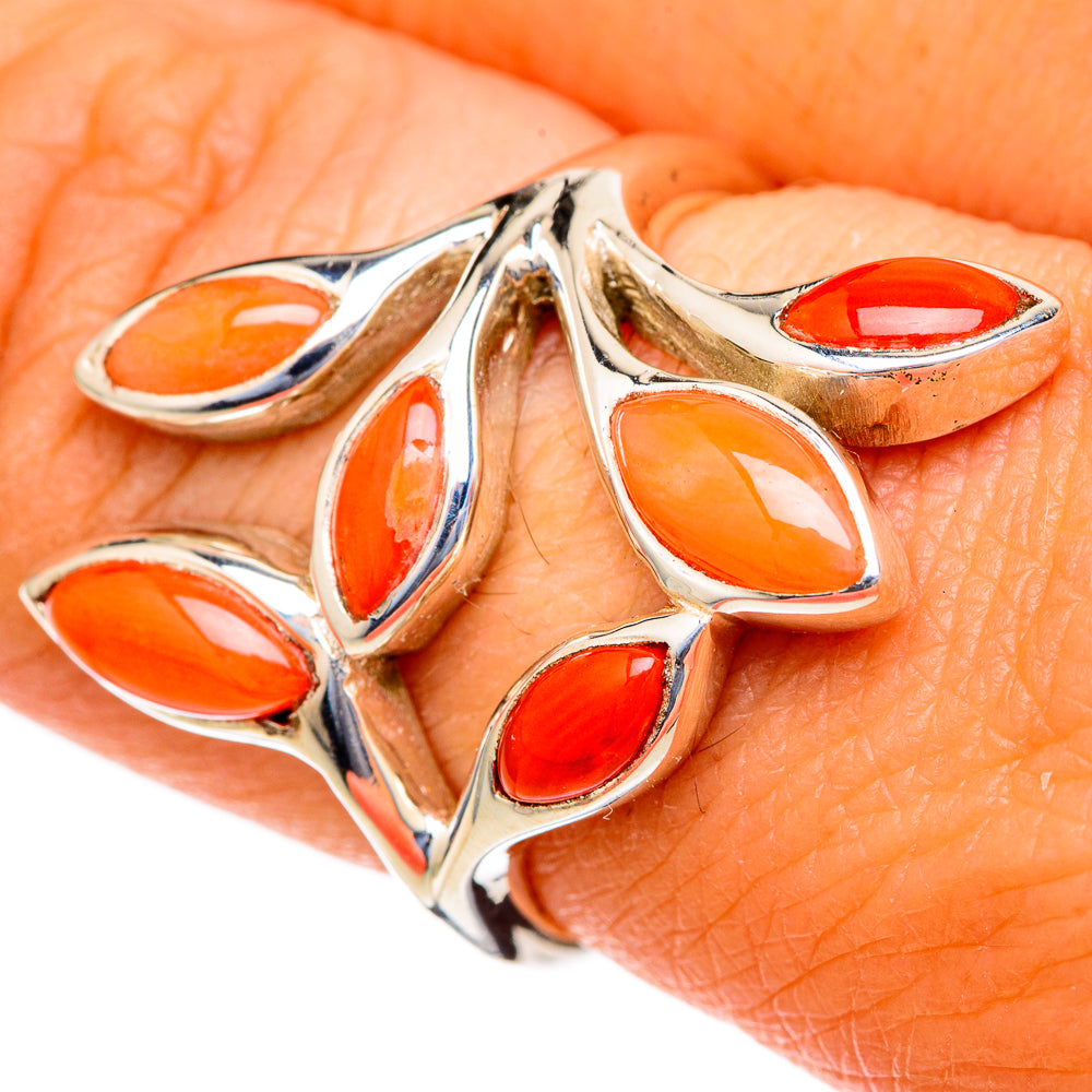 Carnelian Rings handcrafted by Anasilvercos - RING103611