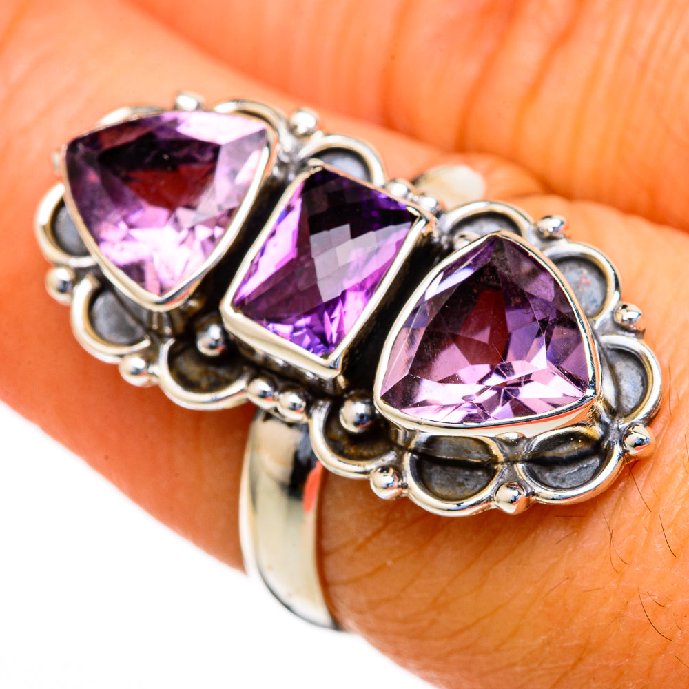 Amethyst Rings handcrafted by Anasilvercos - RING103613