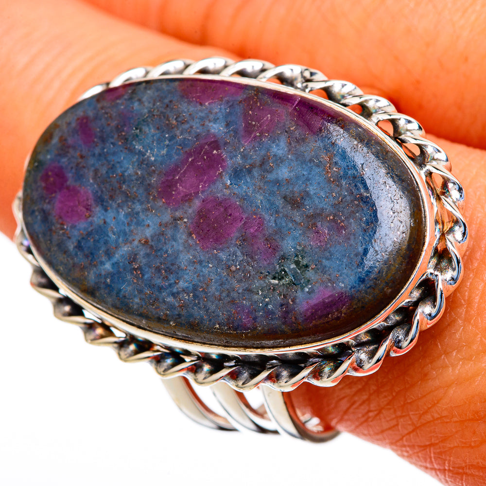 Ruby Fuchsite Rings handcrafted by Anasilvercos - RING103639