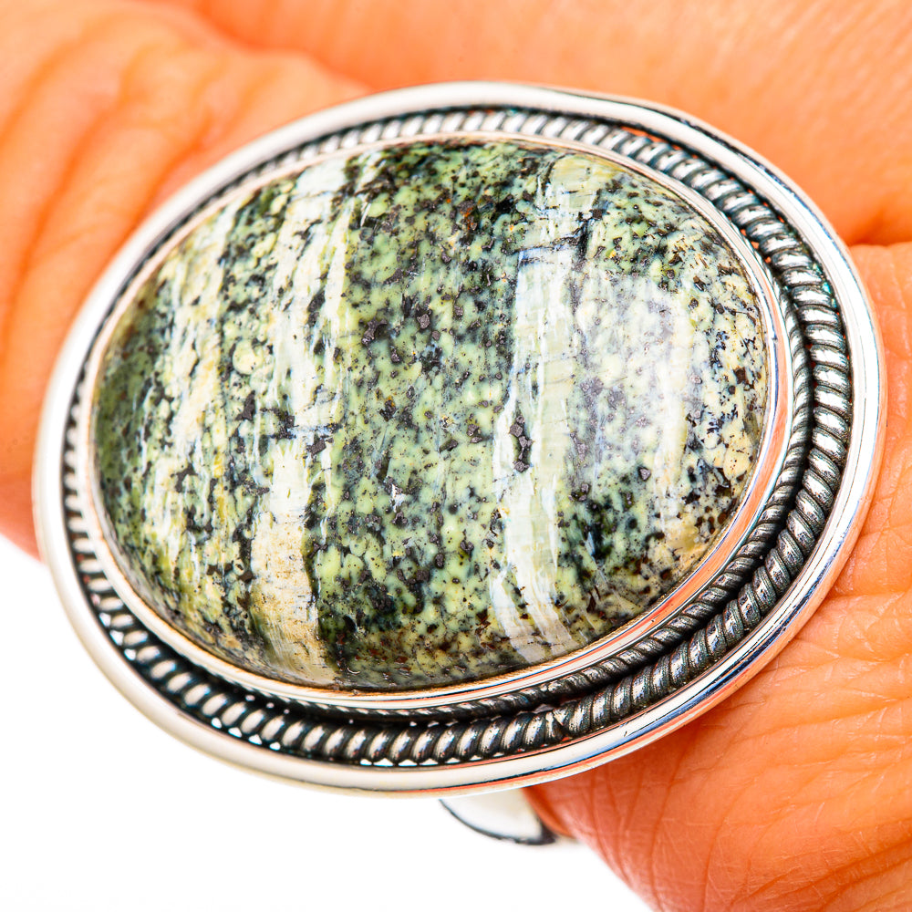 Lizard Jasper Rings handcrafted by Anasilvercos - RING103648