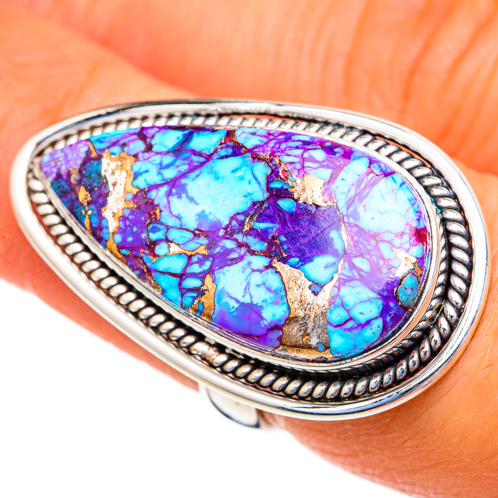 Spiny Turquoise Jasper Rings handcrafted by Anasilvercos - RING103678