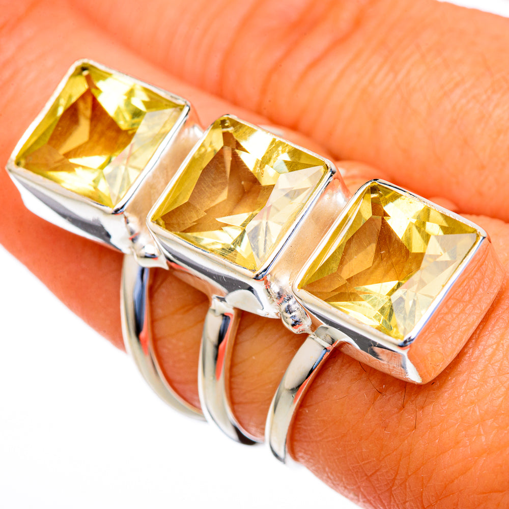 Citrine Rings handcrafted by Anasilvercos - RING103691
