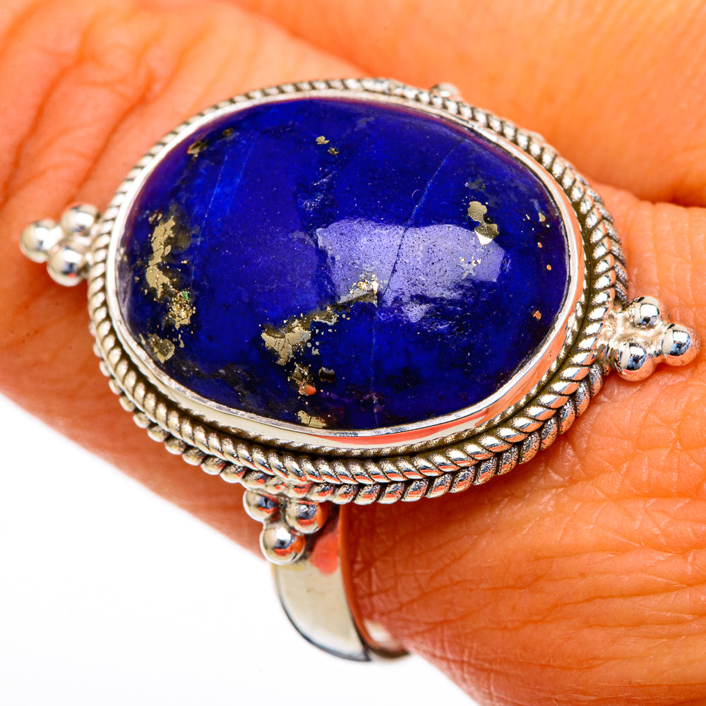 Lapis Lazuli Rings handcrafted by Anasilvercos - RING103693