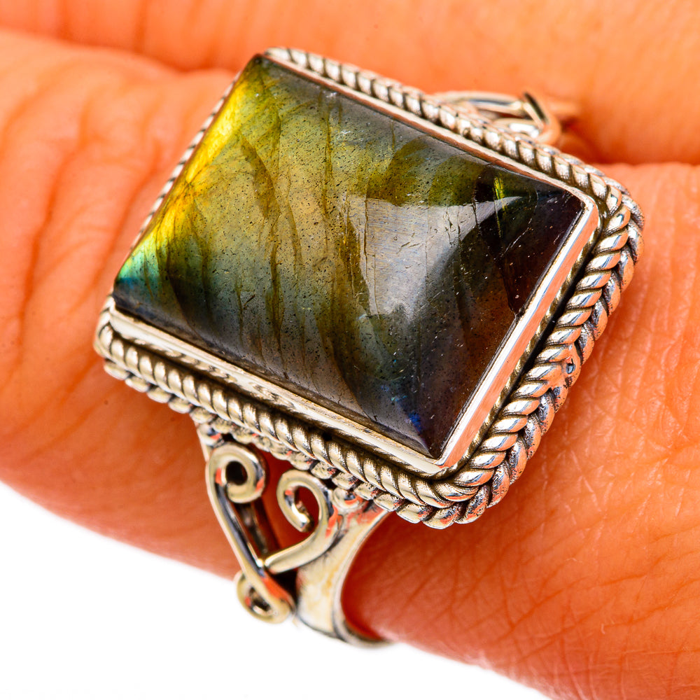 Labradorite Rings handcrafted by Anasilvercos - RING103711