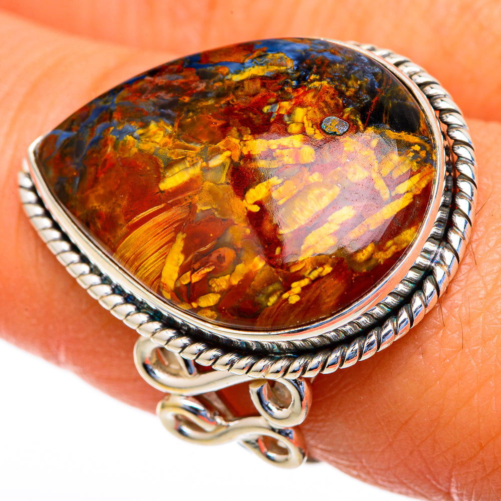 Golden Pietersite Rings handcrafted by Anasilvercos - RING103715
