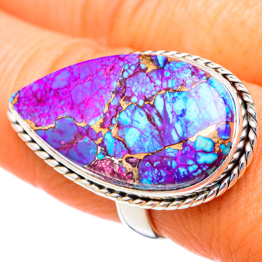 Spiny Turquoise Jasper Rings handcrafted by Anasilvercos - RING103731