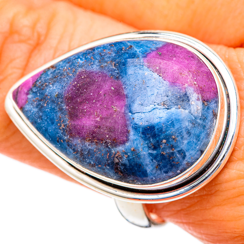 Ruby Fuchsite Rings handcrafted by Anasilvercos - RING103750