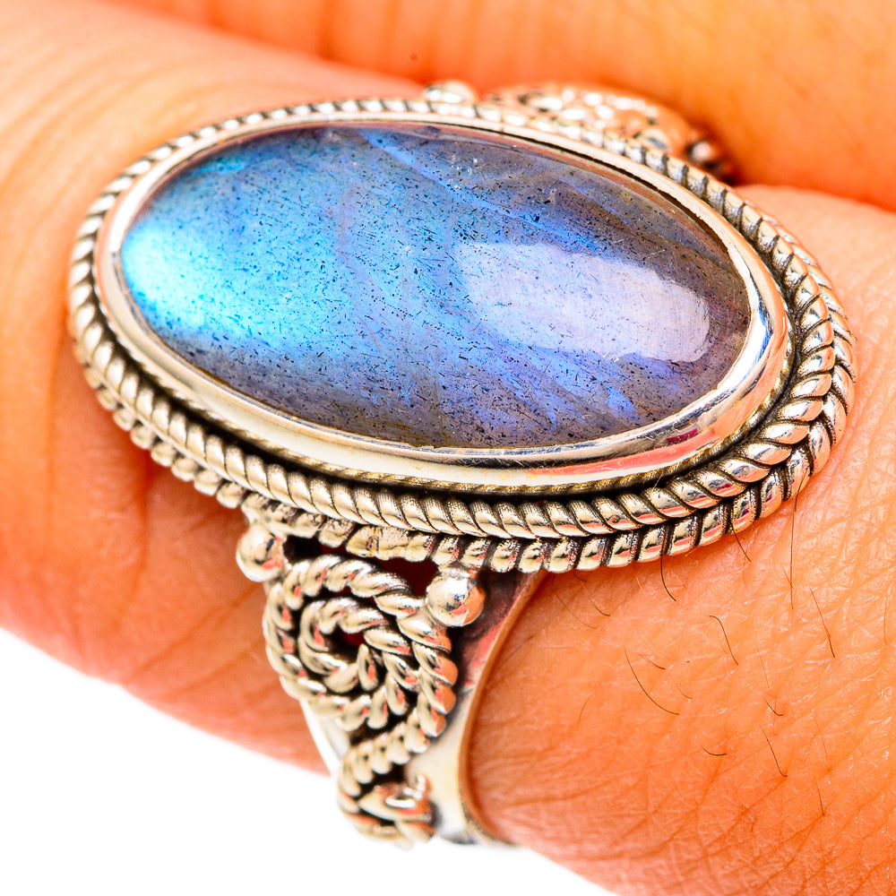Labradorite Rings handcrafted by Anasilvercos - RING103798