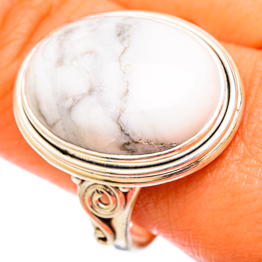 Howlite Rings handcrafted by Anasilvercos - RING103815