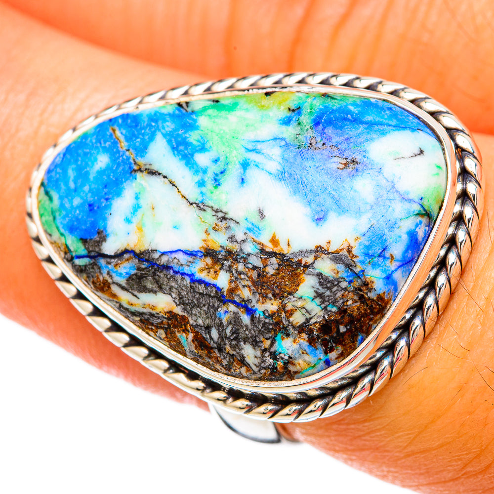 Azurite Rings handcrafted by Anasilvercos - RING103828