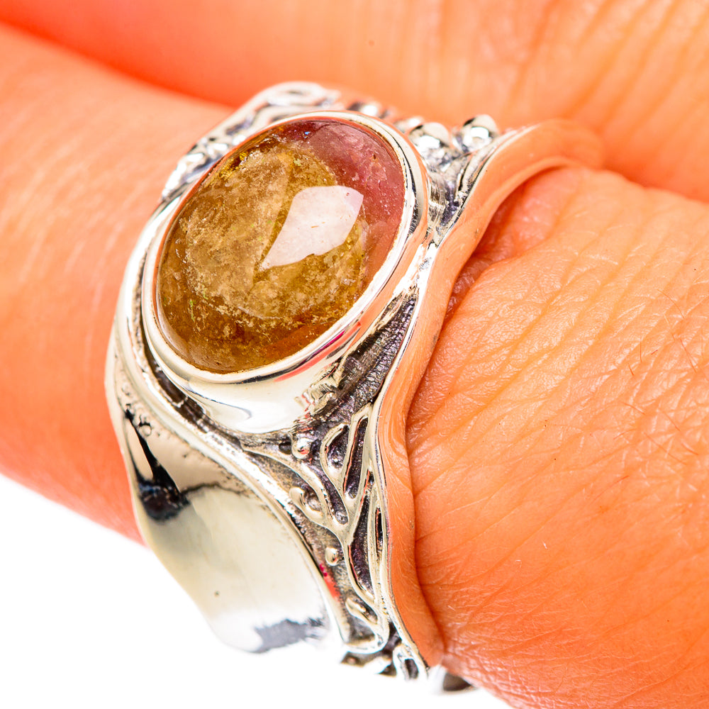Pink Tourmaline Rings handcrafted by Anasilvercos - RING103829