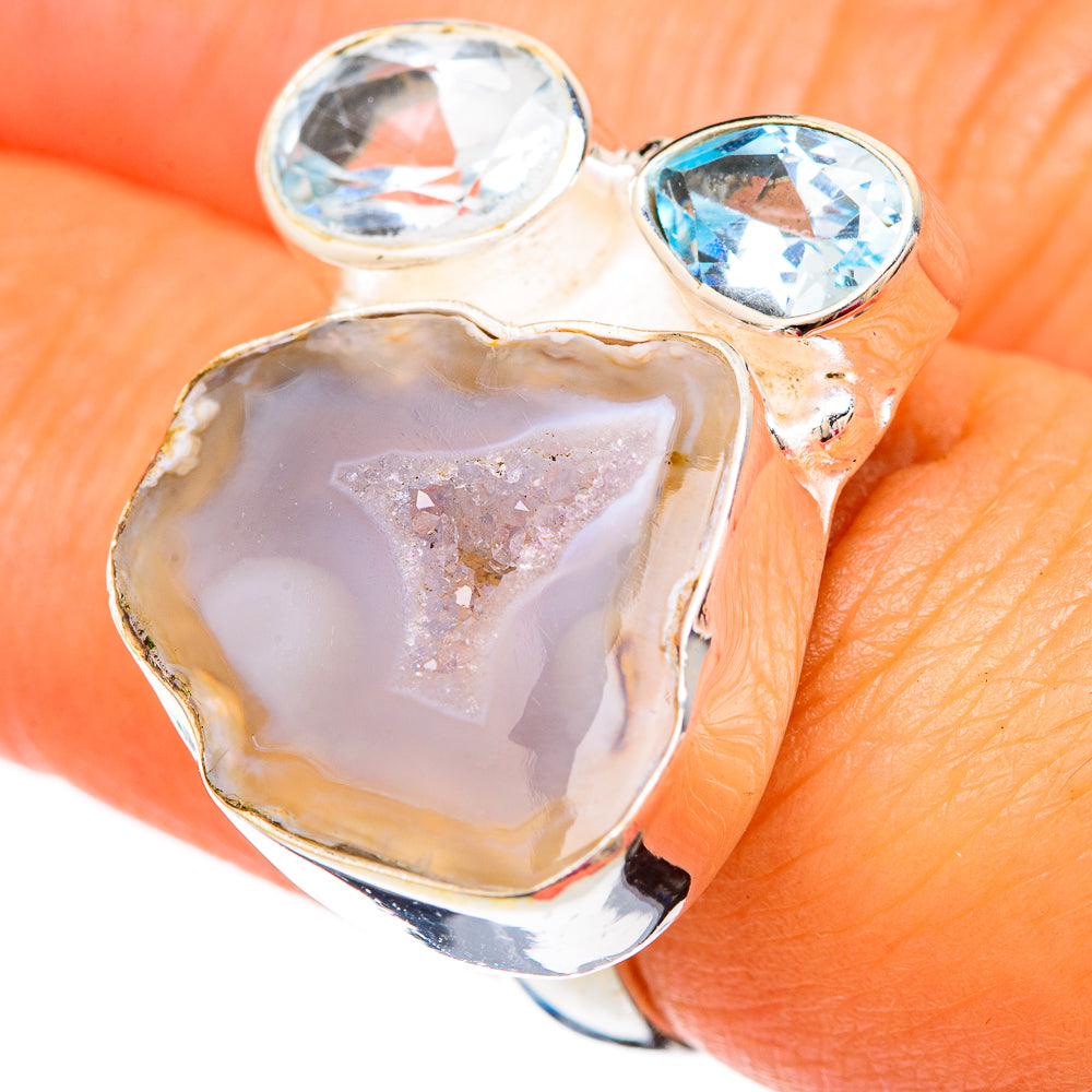 Geode Slice Rings handcrafted by Anasilvercos - RING103833