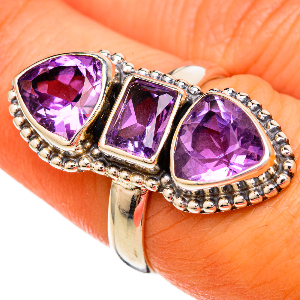 Amethyst Rings handcrafted by Anasilvercos - RING103852