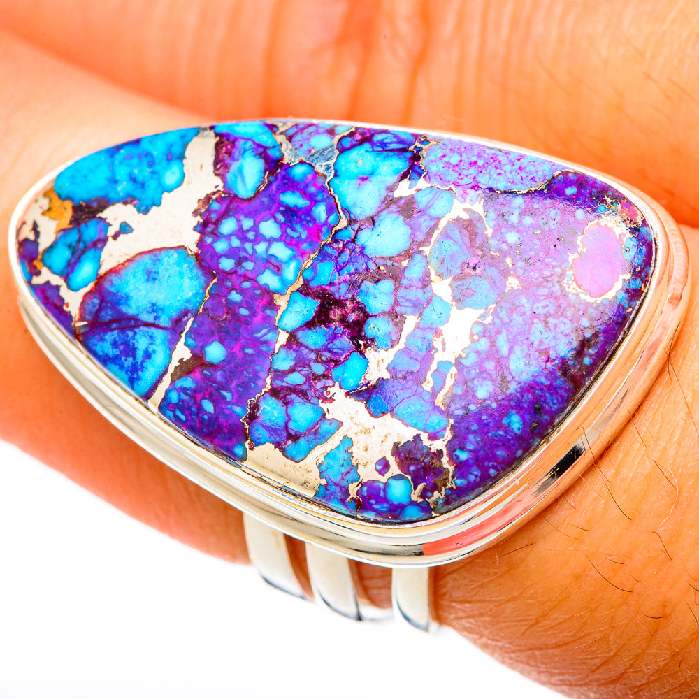 Purple Copper Turquoise Rings handcrafted by Anasilvercos - RING103878