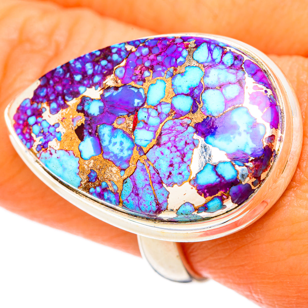 Purple Copper Turquoise Rings handcrafted by Anasilvercos - RING103880