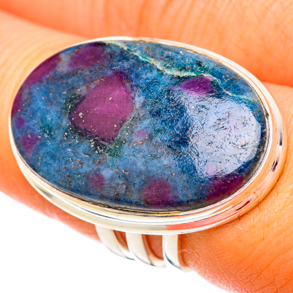 Ruby Fuchsite Rings handcrafted by Anasilvercos - RING103942