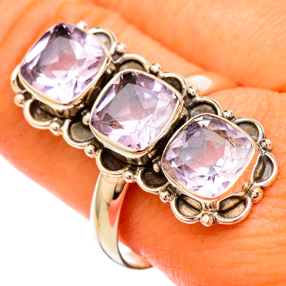 Kunzite Rings handcrafted by Anasilvercos - RING103955