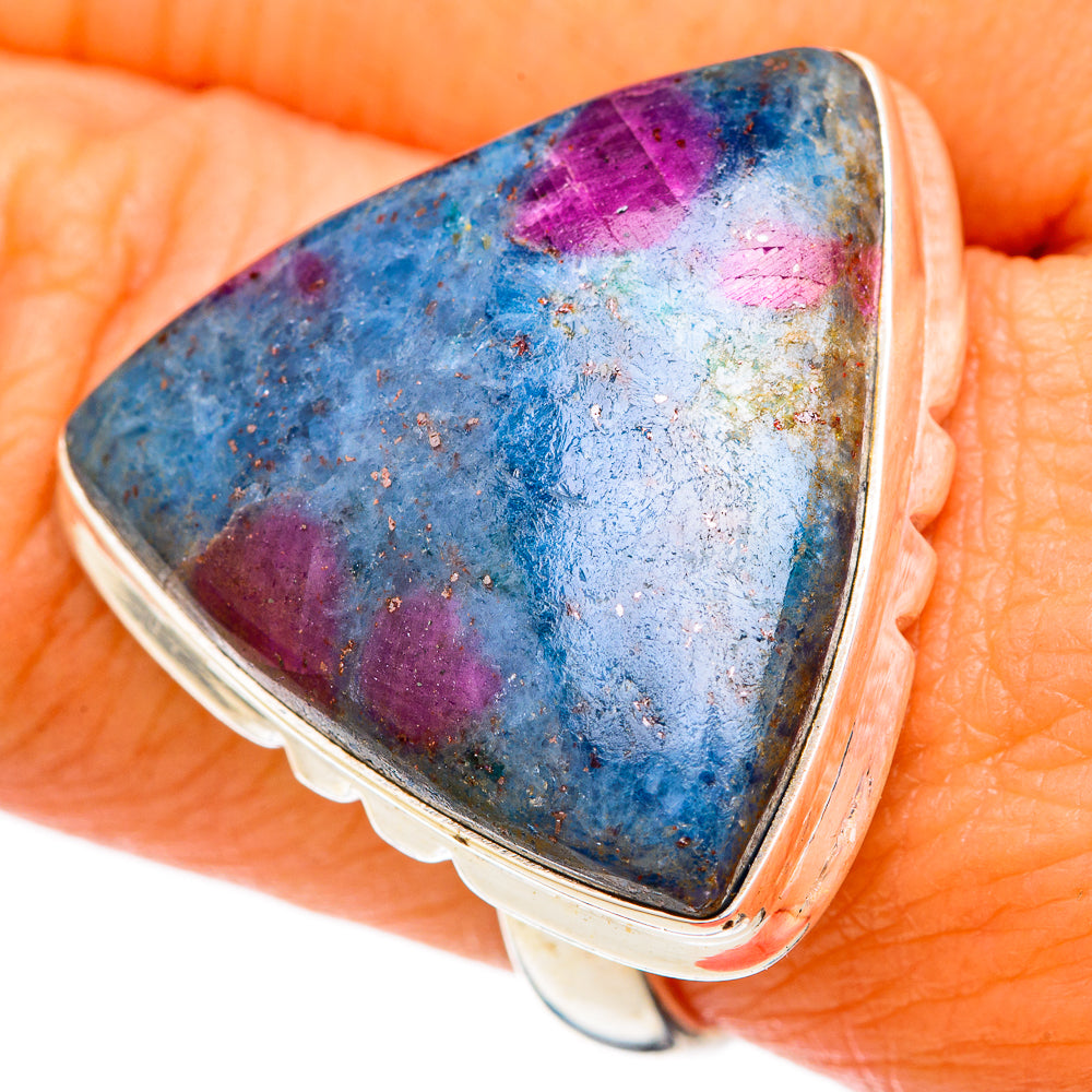 Ruby Fuchsite Rings handcrafted by Anasilvercos - RING103965