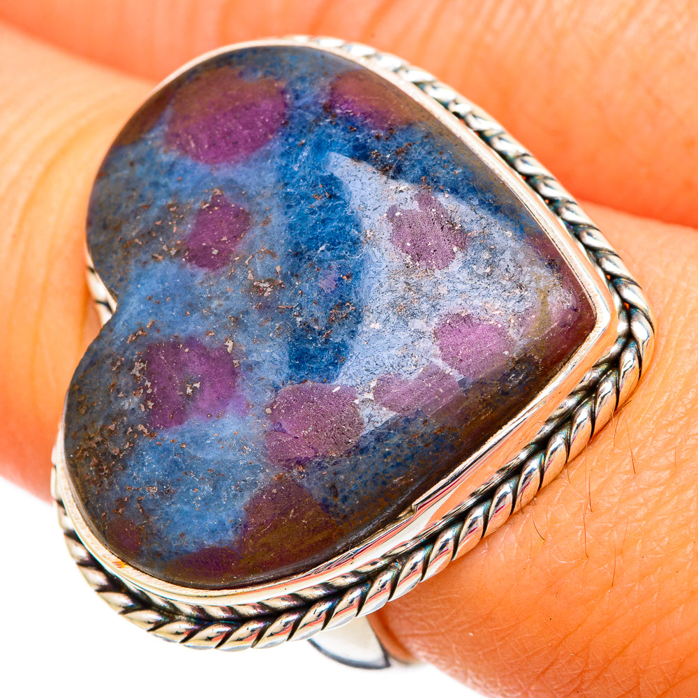Ruby Fuchsite Rings handcrafted by Anasilvercos - RING103987