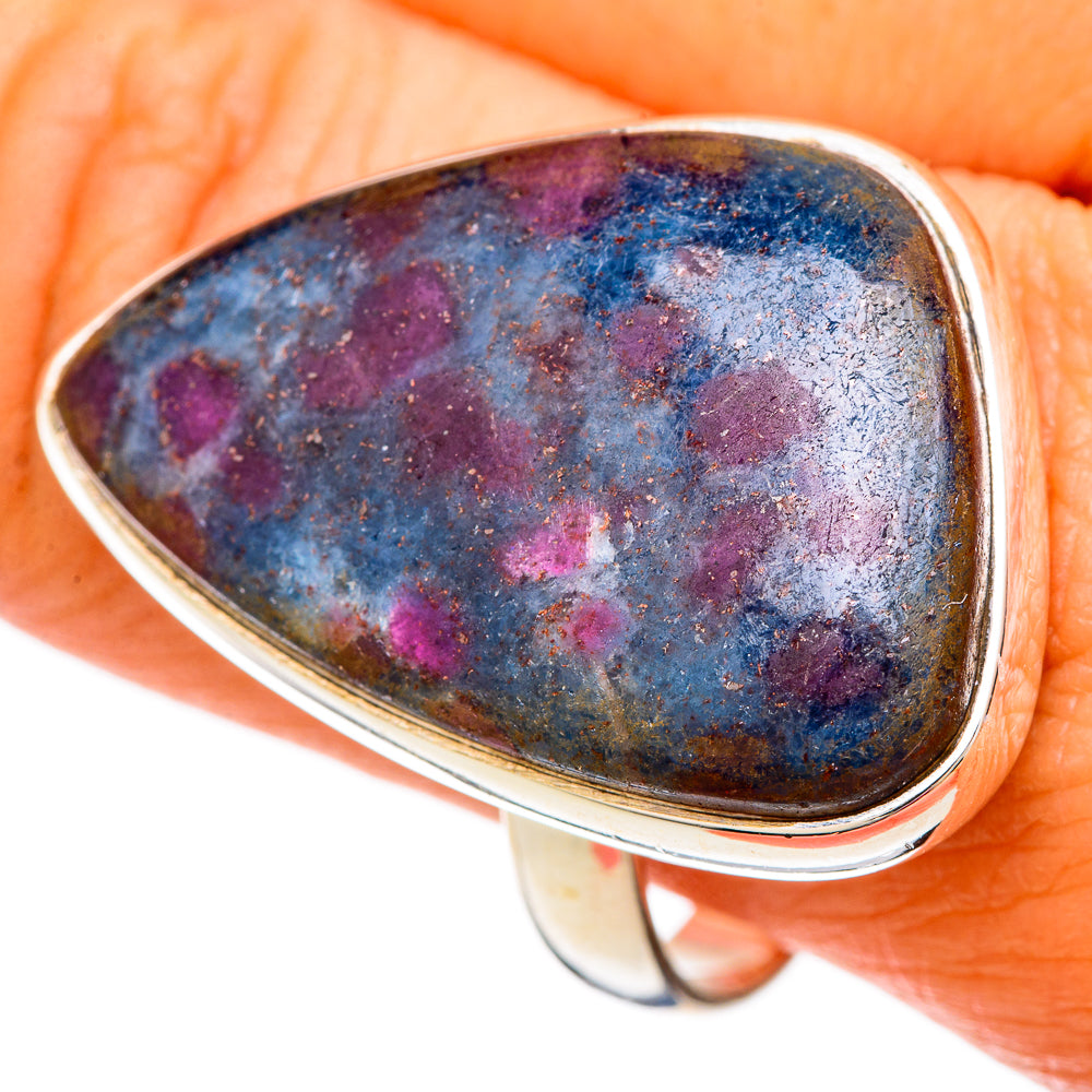 Ruby Fuchsite Rings handcrafted by Anasilvercos - RING104010