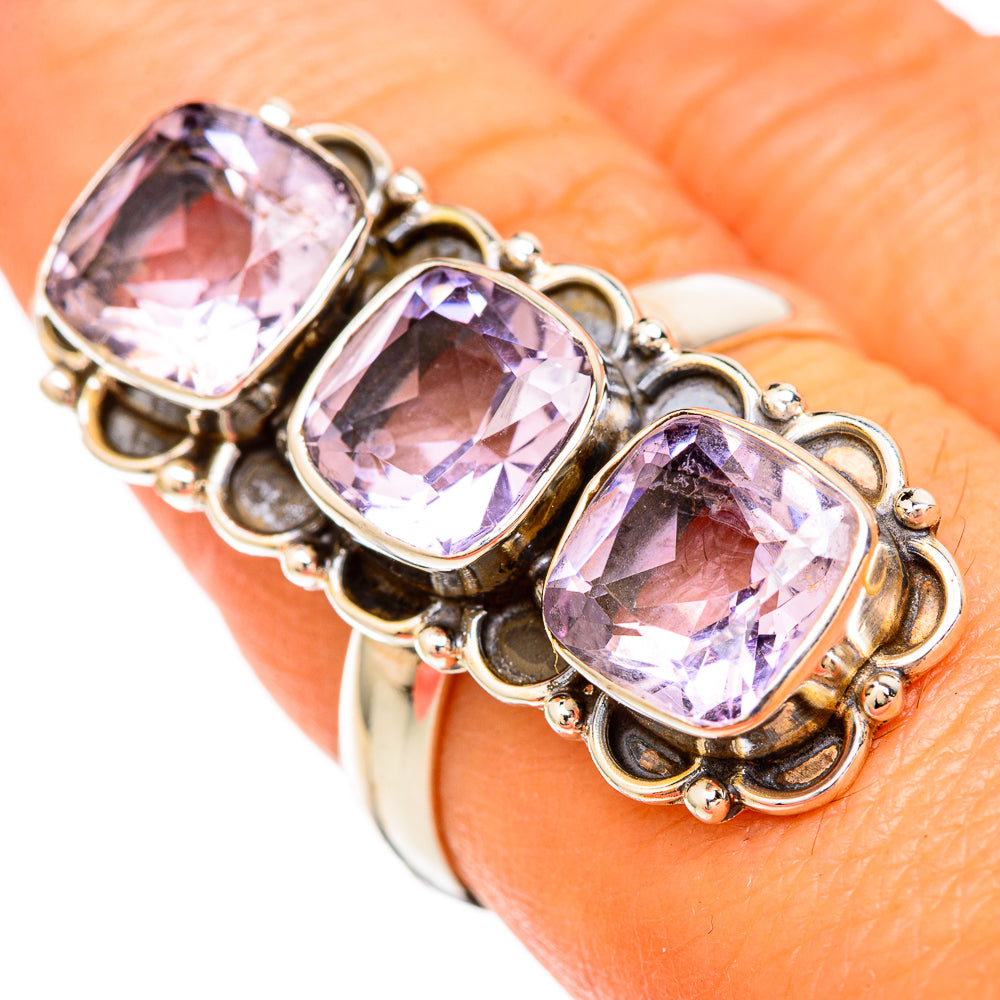 Kunzite Rings handcrafted by Anasilvercos - RING104024