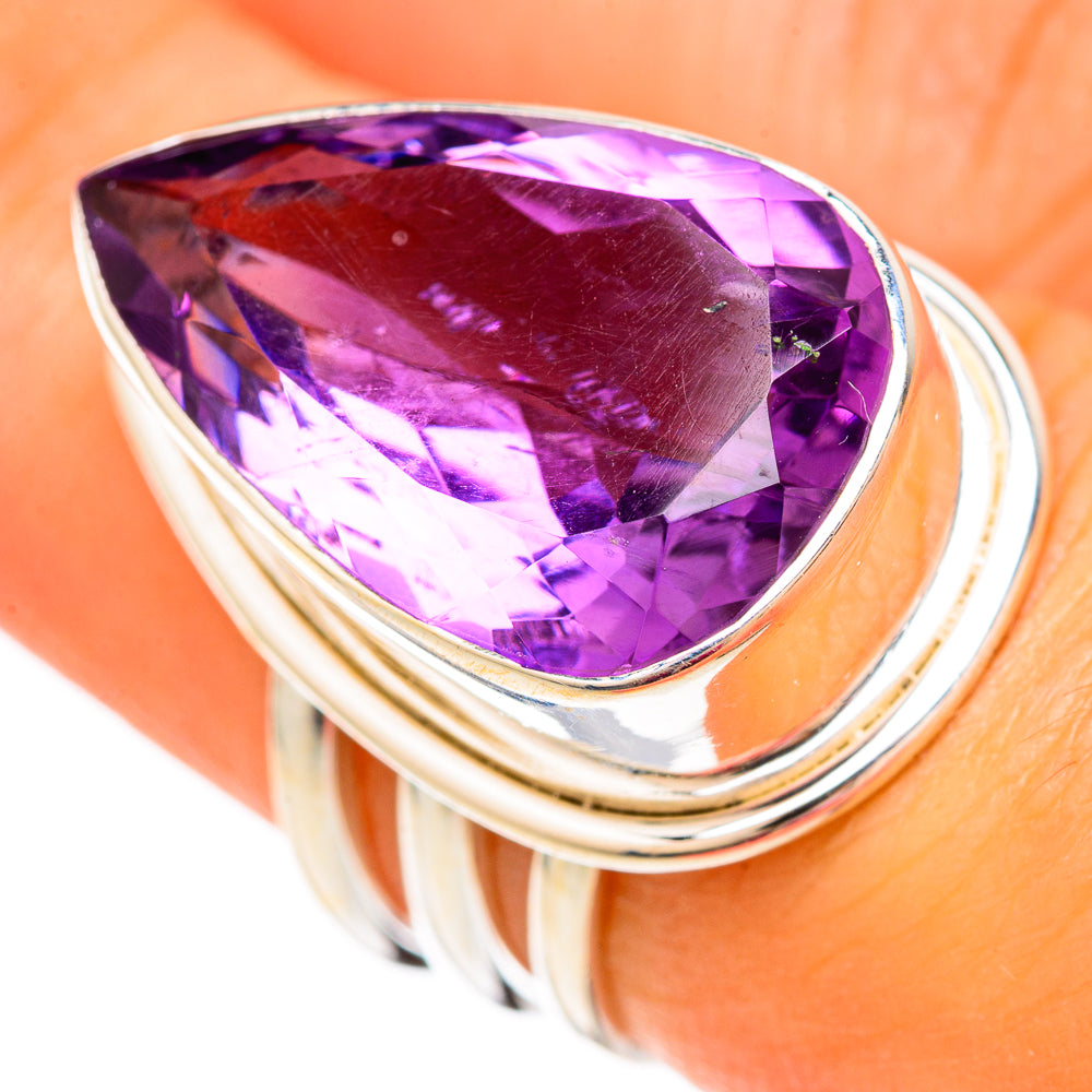 Amethyst Rings handcrafted by Anasilvercos - RING104025
