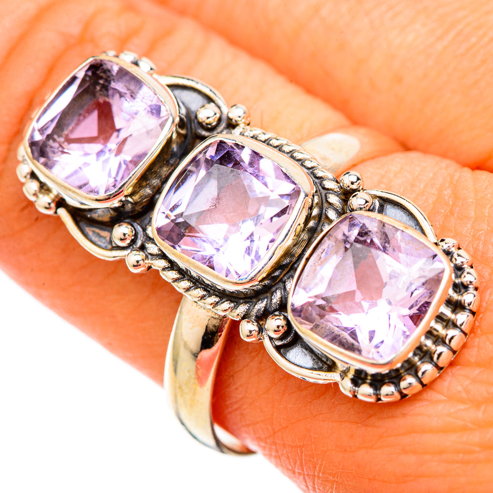 Kunzite Rings handcrafted by Anasilvercos - RING104027