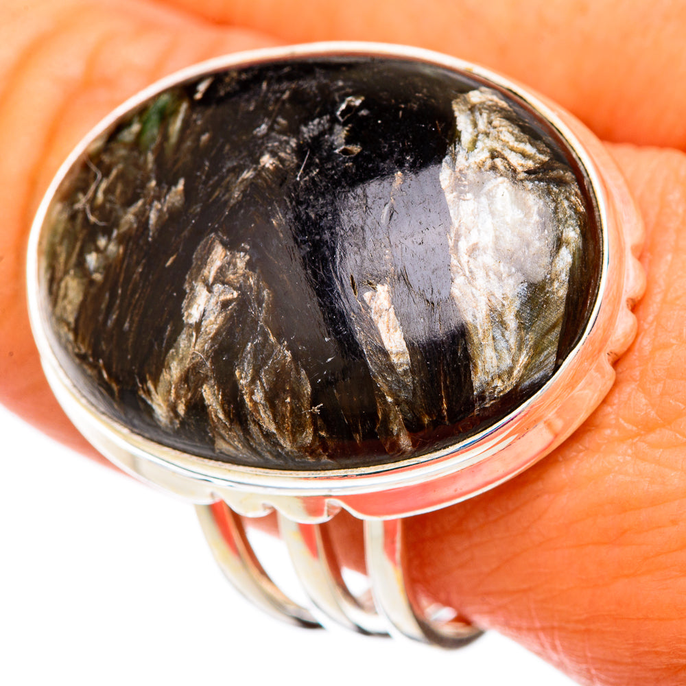 Seraphinite Rings handcrafted by Anasilvercos - RING104035