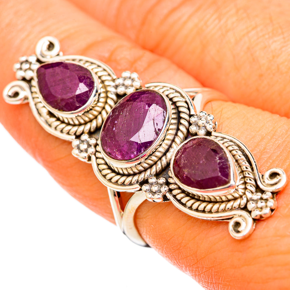 Ruby Rings handcrafted by Anasilvercos - RING104049