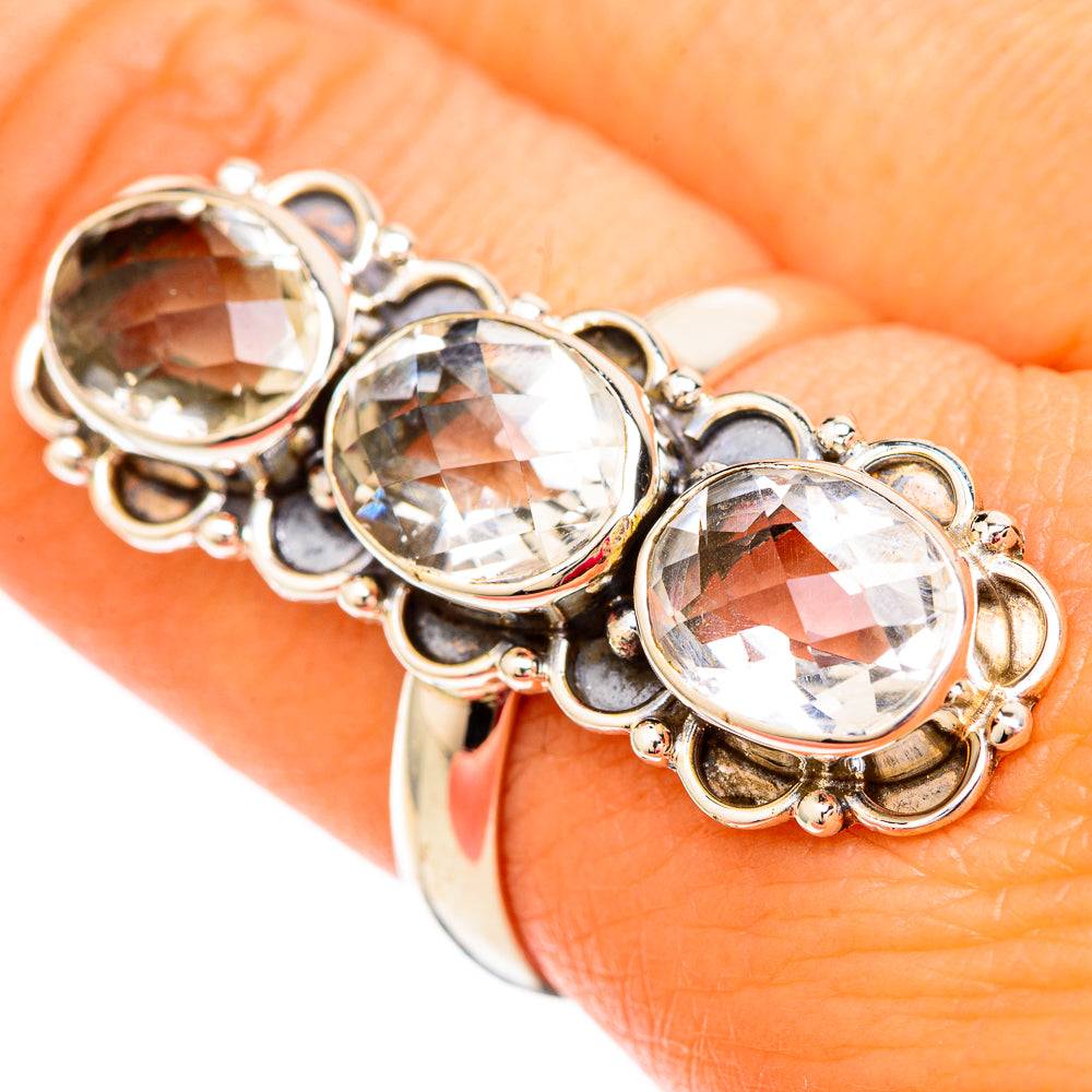 Green Amethyst Rings handcrafted by Anasilvercos - RING104087