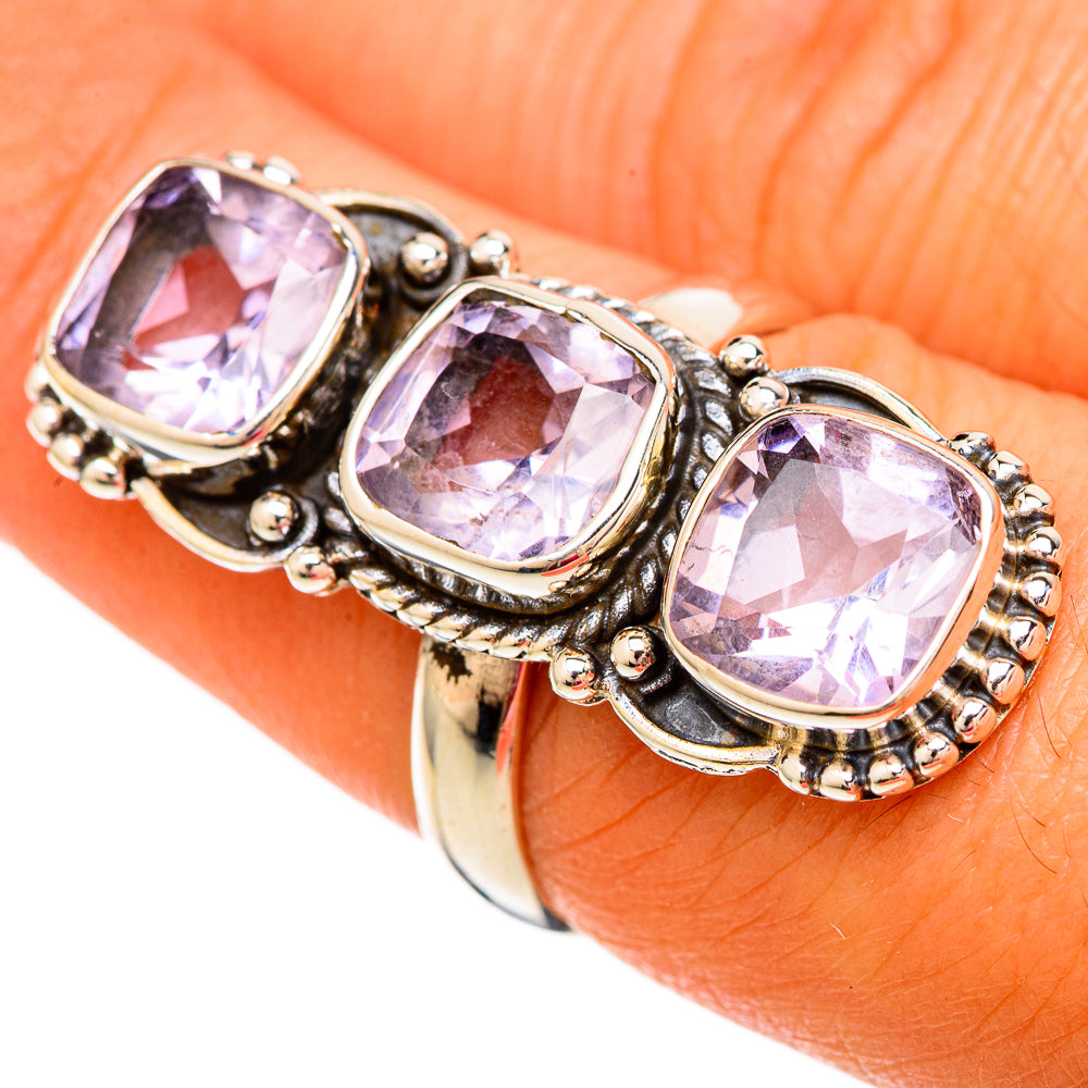 Kunzite Rings handcrafted by Anasilvercos - RING104101