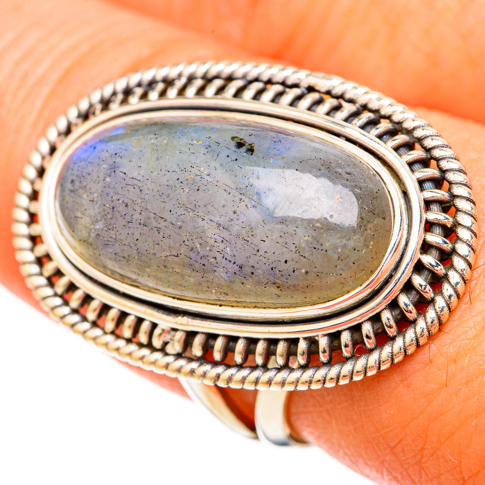 Labradorite Rings handcrafted by Anasilvercos - RING104104