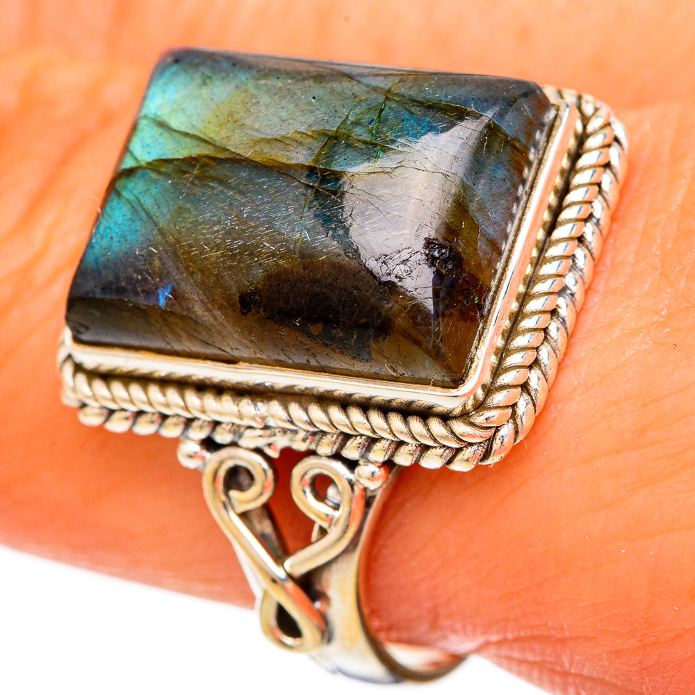 Labradorite Rings handcrafted by Anasilvercos - RING104107