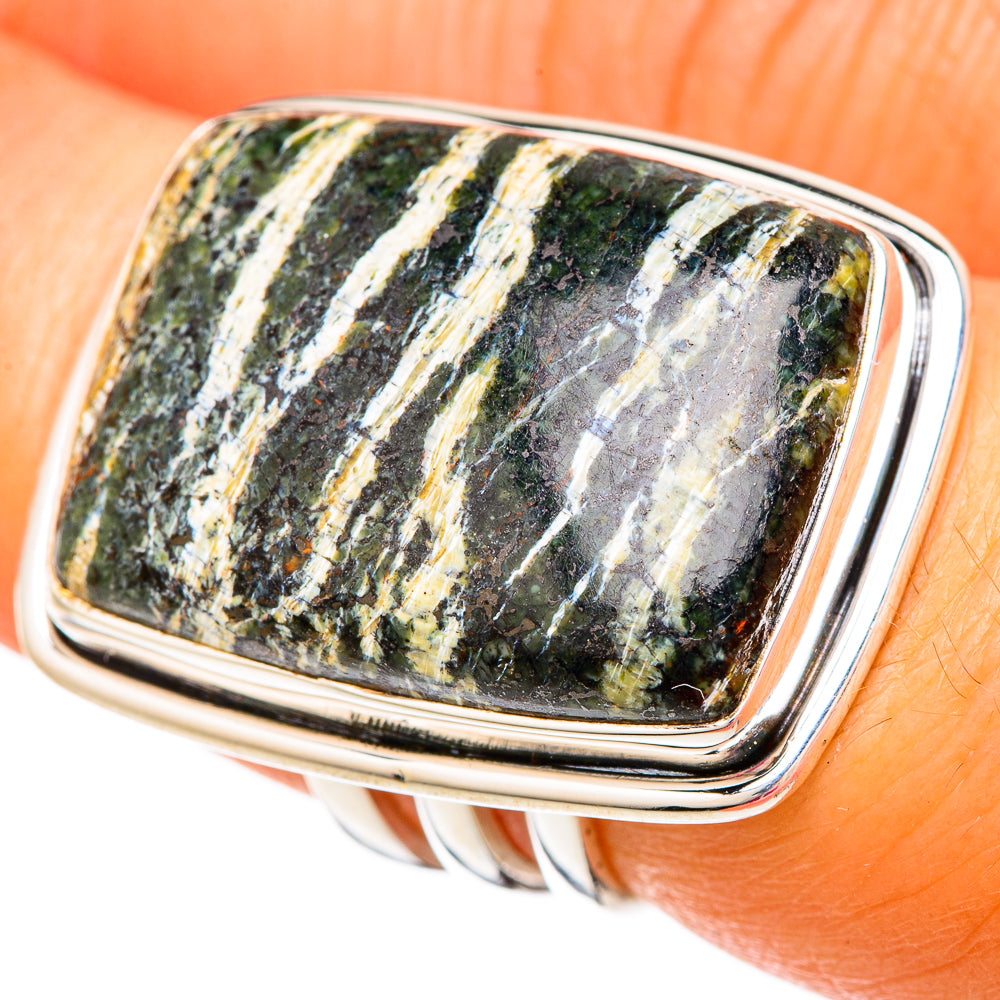 Lizard Jasper Rings handcrafted by Anasilvercos - RING104113