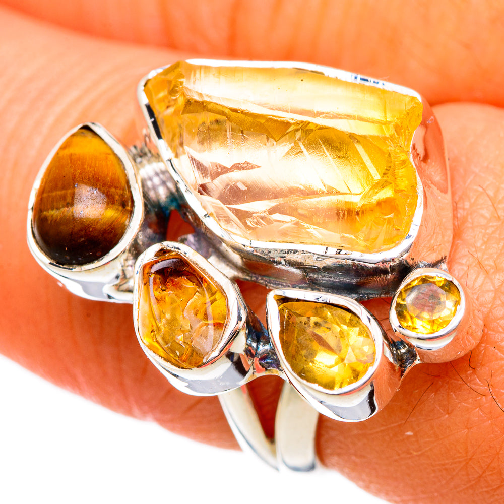 Citrine Rings handcrafted by Anasilvercos - RING104123