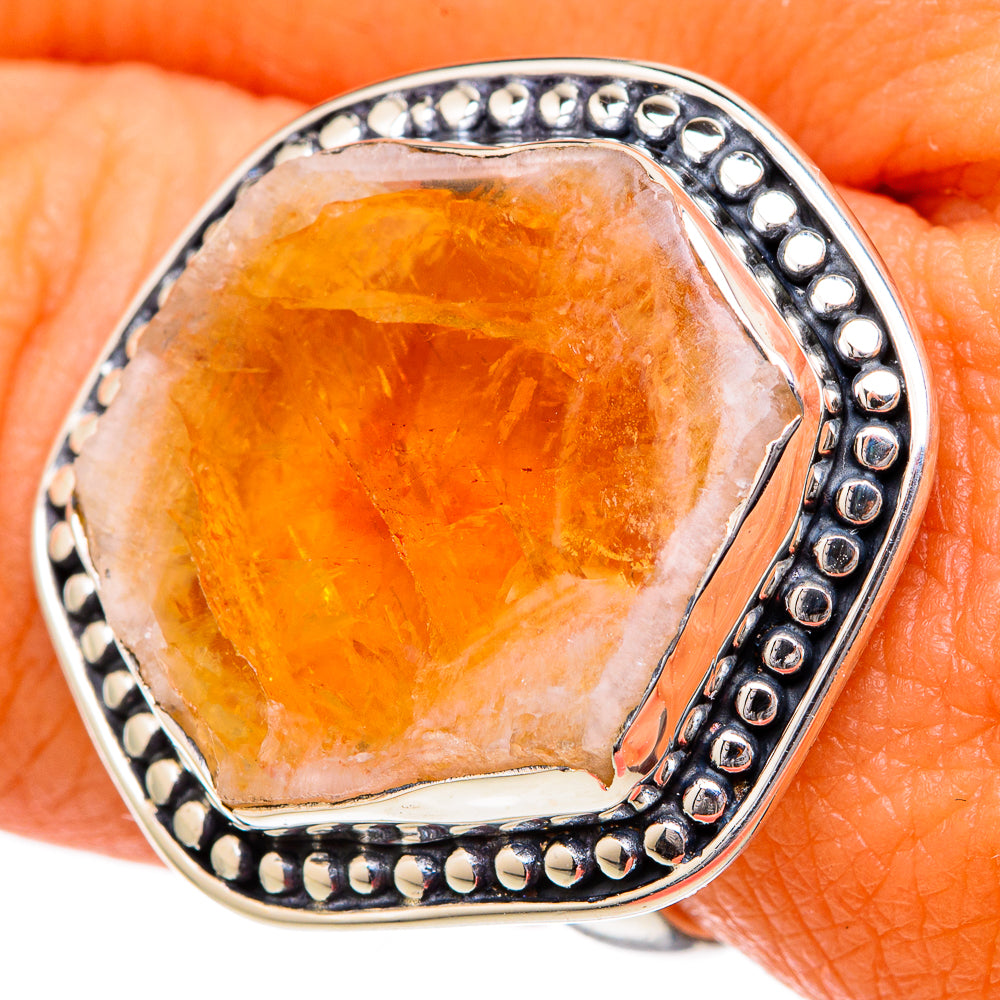 Citrine Rings handcrafted by Anasilvercos - RING104124