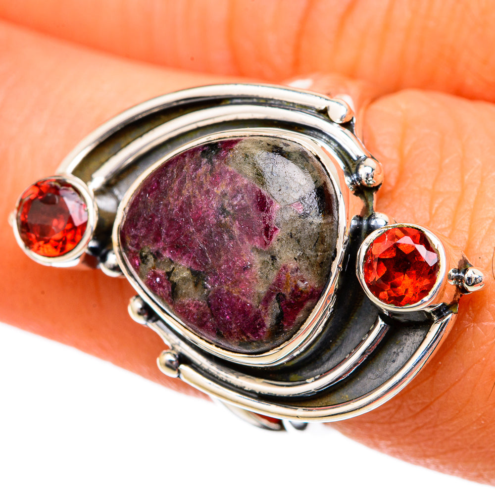 Russian Eudialyte Rings handcrafted by Anasilvercos - RING104138