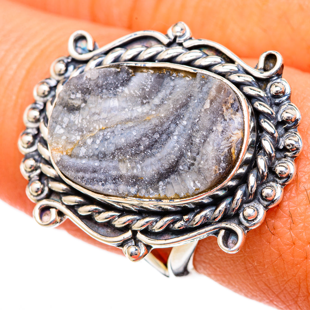 Desert Druzy Rings handcrafted by Anasilvercos - RING104142