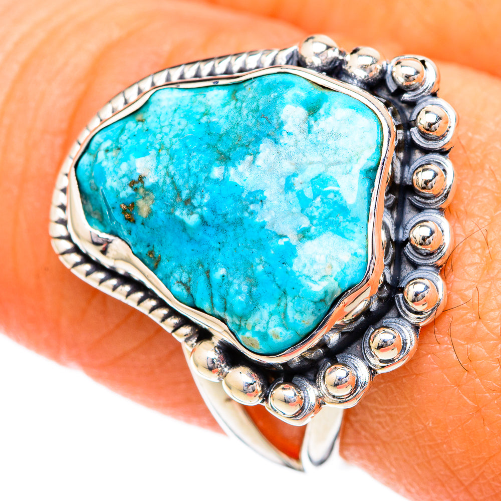 Chrysocolla Rings handcrafted by Anasilvercos - RING104144
