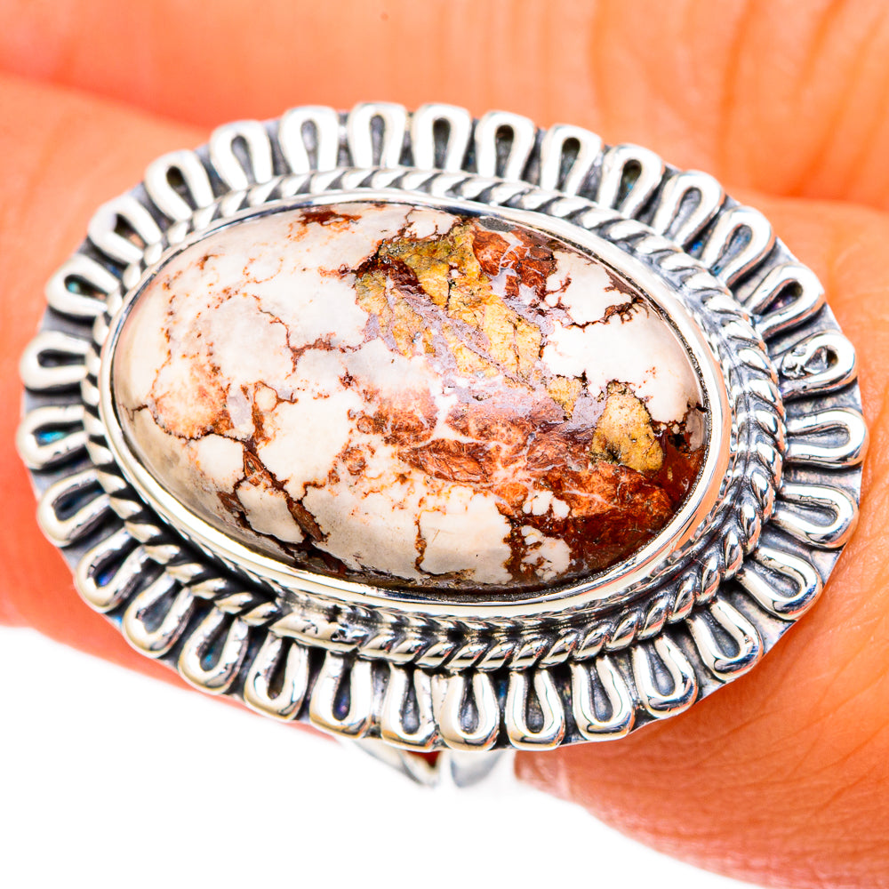 Wild Horse Jasper Rings handcrafted by Anasilvercos - RING104150