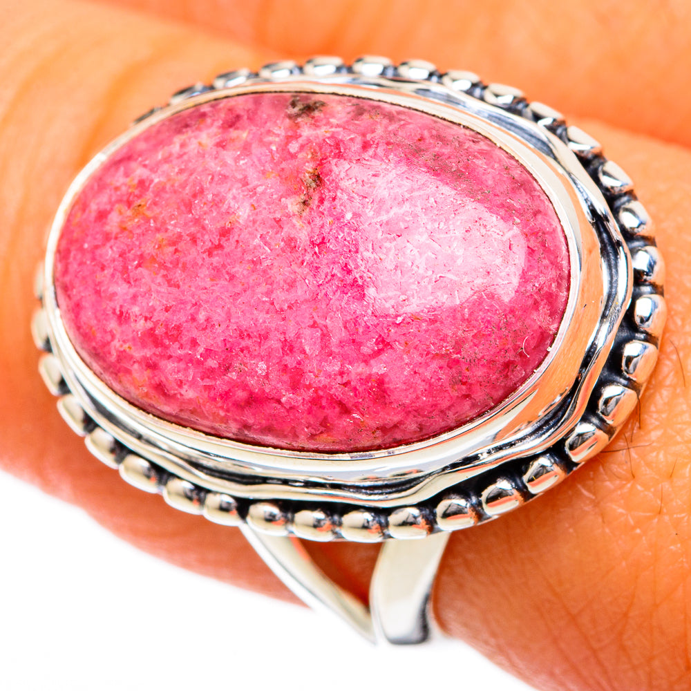 Rhodonite Rings handcrafted by Anasilvercos - RING104154