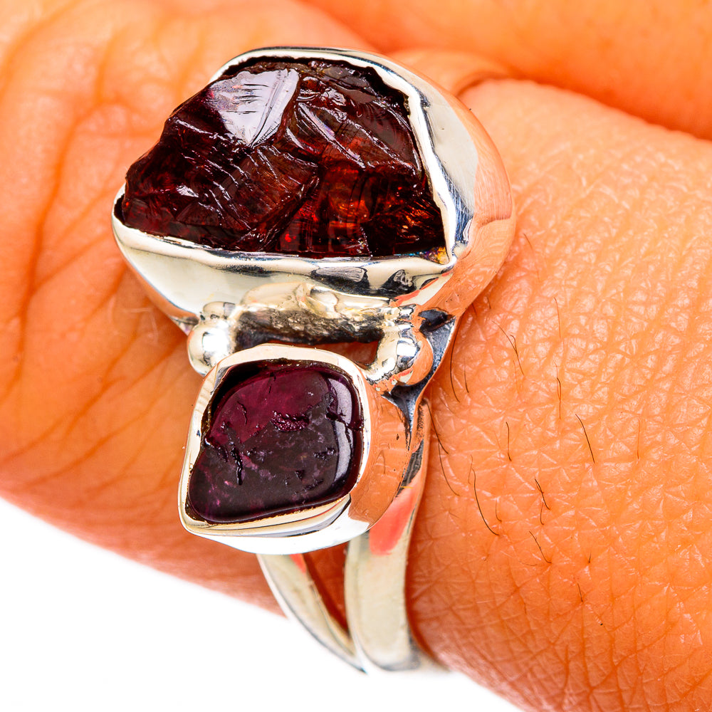 Garnet Rings handcrafted by Anasilvercos - RING104155