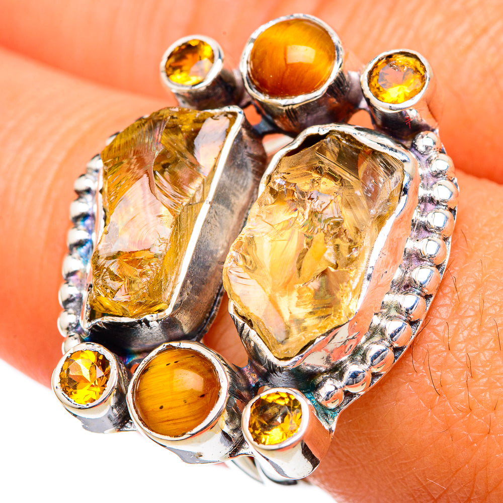 Citrine Rings handcrafted by Anasilvercos - RING104176