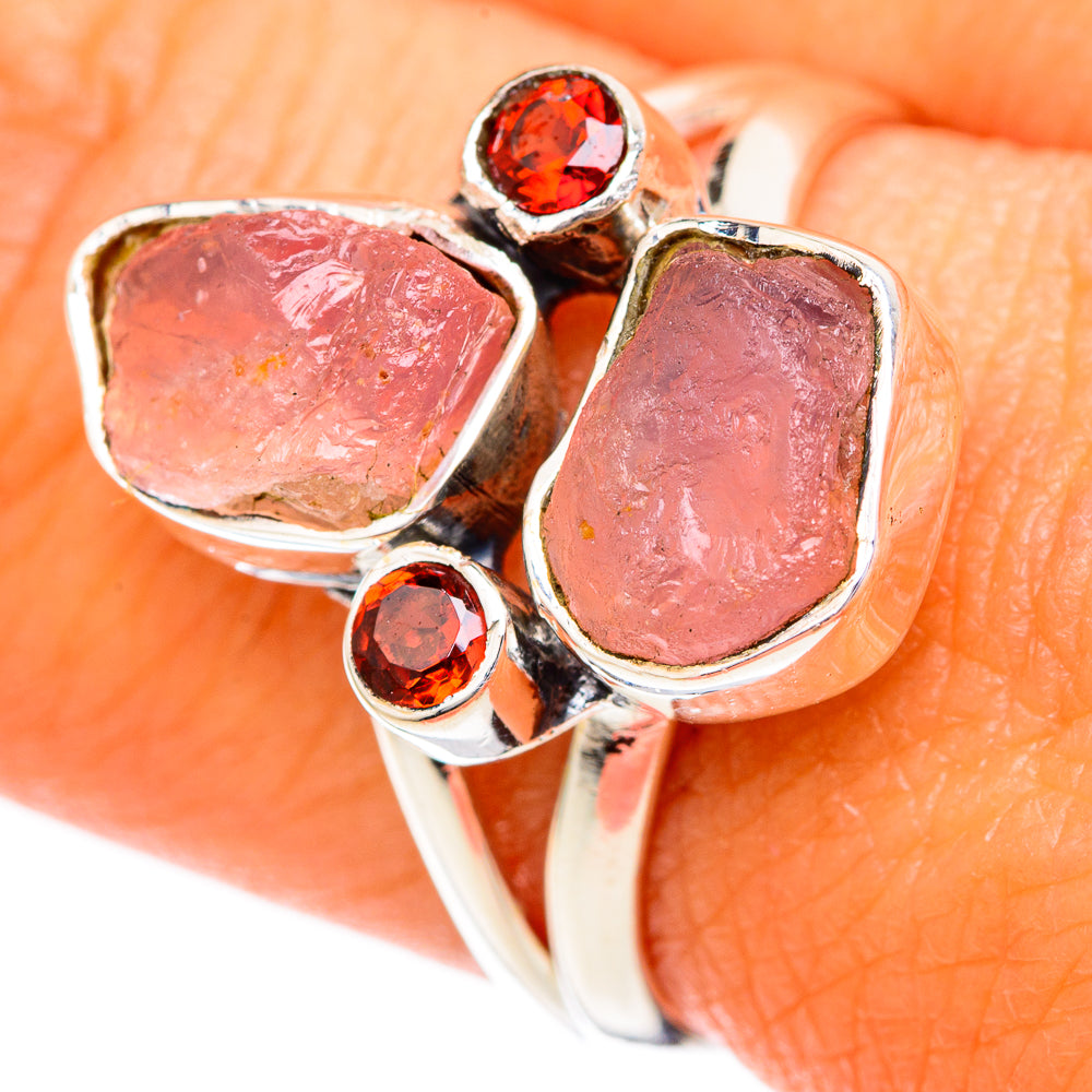 Rose Quartz Rings handcrafted by Anasilvercos - RING104177