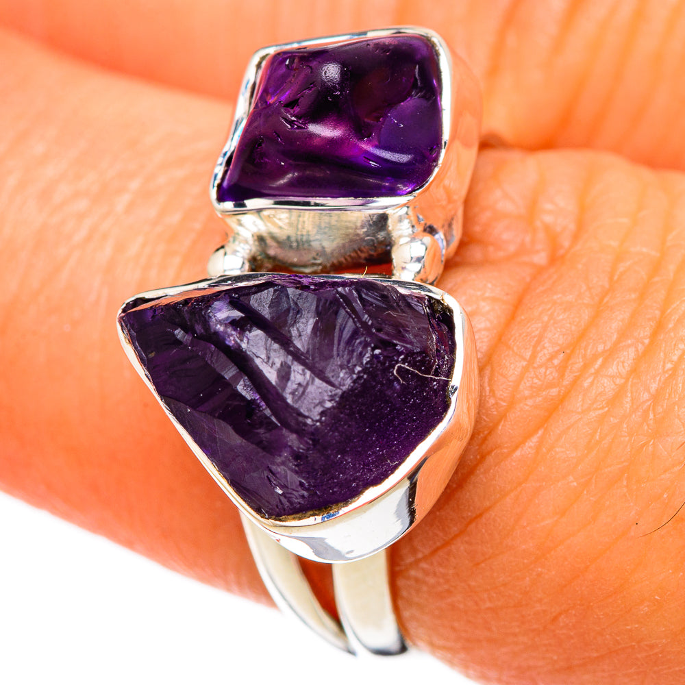 Amethyst Rings handcrafted by Anasilvercos - RING104220