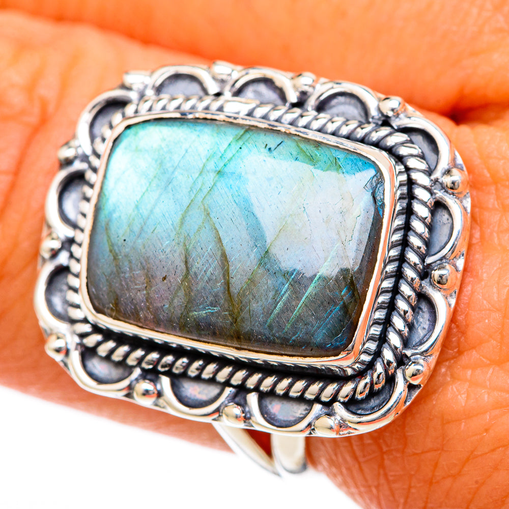 Labradorite Rings handcrafted by Anasilvercos - RING104230