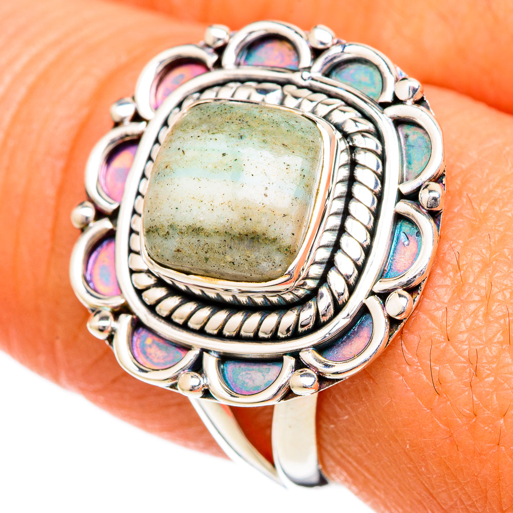 Ocean Jasper Rings handcrafted by Anasilvercos - RING104233