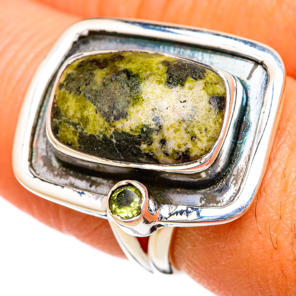 Rainforest Jasper Rings handcrafted by Anasilvercos - RING104238