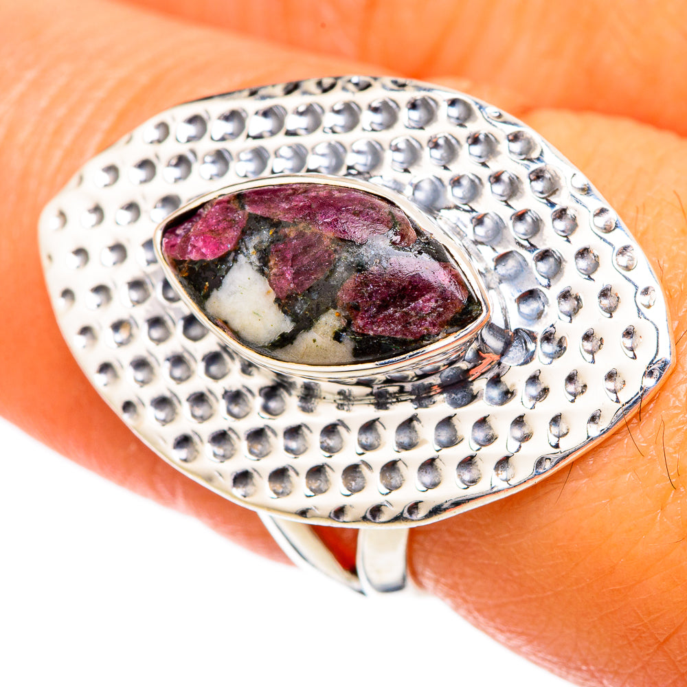Russian Eudialyte Rings handcrafted by Anasilvercos - RING104246